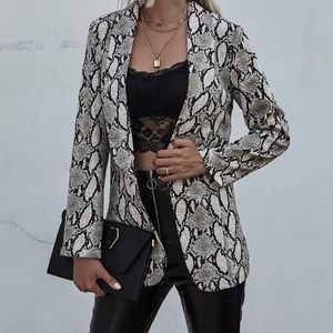 Snakeskin blazer